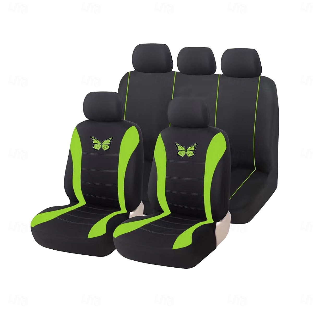 9PCS Butterfly Car Seat Covers Full Set, Universal Fit Breathable Fabric Automotive Seat Protectors for Cars SUVs Trucks Sedans, Stylish Butterfly Embroidery Interior Accessories 2026 - $34.99 –P5