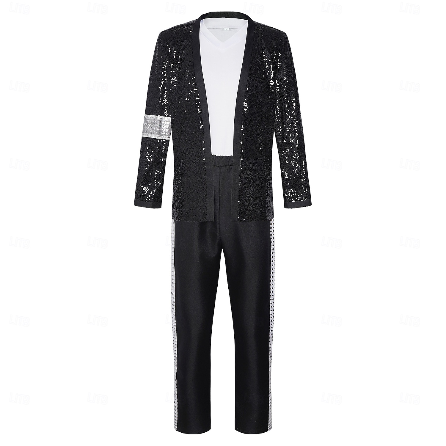 Vedetă pop din anii '80 Cântăreaţă Ținute Costum fantezie Icoane muzicale și scenă Cosplay for Bărbați Adulți Halloween Carnaval Săptămâna Cărții Performanță Scenă Simfonia Poveștilor 2026 - $55.99 –P1