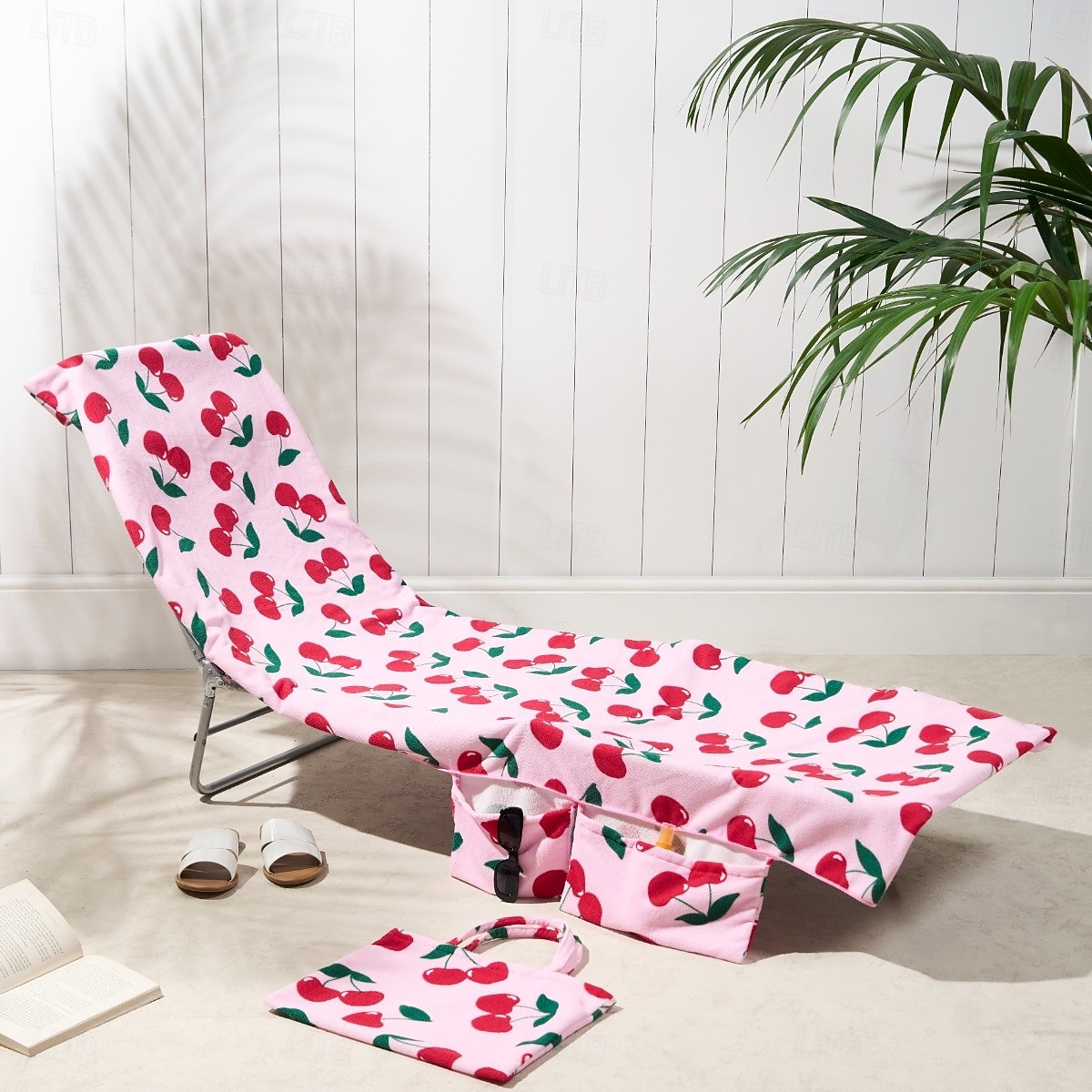 Capa de toalha para cadeira de praia estampada, capa de toalha macia e absorvente para espreguiçadeira de piscina com bolsa de armazenamento para praia, piscina, pátio, férias e viagens. de 2026 por $34.99 –P1