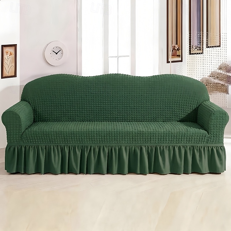 Country Style 3D Stretch Sofa Cover with Skirt, Washable Elastic Couch Slipcover for 1/2/3/4 Seater, Fitted Furniture Protector 2026 - $47.99 –P7