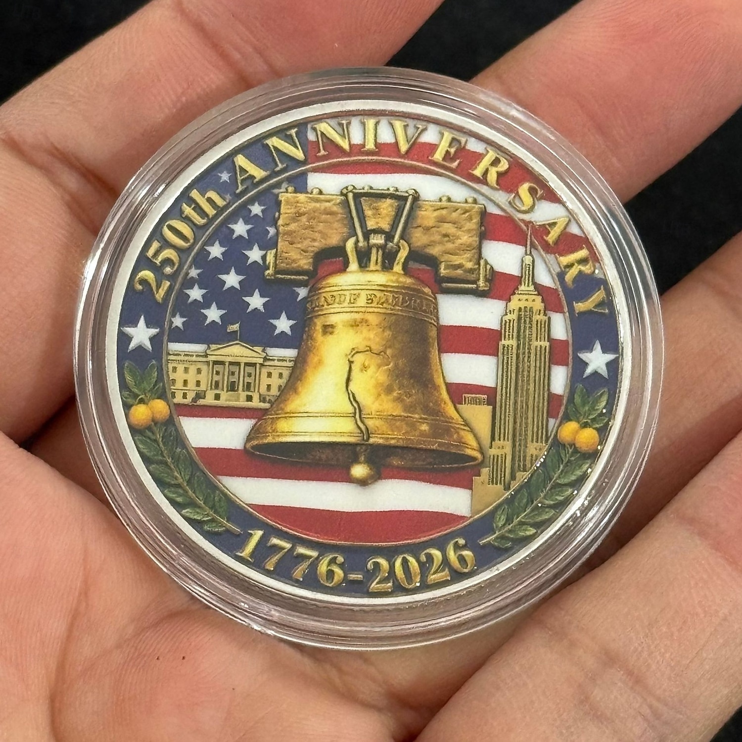 5 pièces commémoratives du 250e anniversaire de l'Amérique, 1776-2026, pièce patriotique du semi-quincentenaire des États-Unis, Statue de la Liberté &Cloche de la Liberté, souvenir idéal pour les de 2026 ? $15.99 –P3