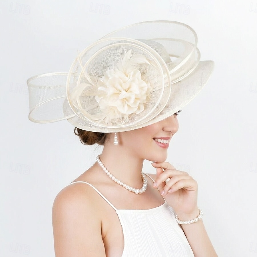 Derby Hat Church Hat Kentucky Derby Hat Gentlewoman Noblewoman Fancy Dress Women's Masquerade Derby Ascot Horse Racing Festival Adults' Headpiece 2026 - $39.99 –P1