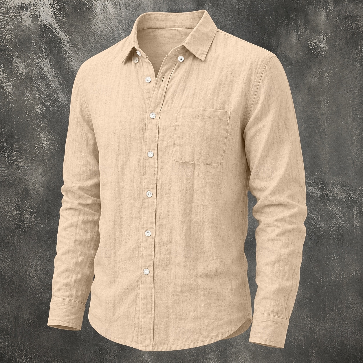 Masculino Camisa Social Camisa de linho camisa de verão camisa de botão Tecido Casual Roupa Diária Preto Branco Verde Claro Rosa Manga Longa Aberto para a Lateral Primavera Verão Verão Roupa Bolso de 2026 por $26.99 –P8