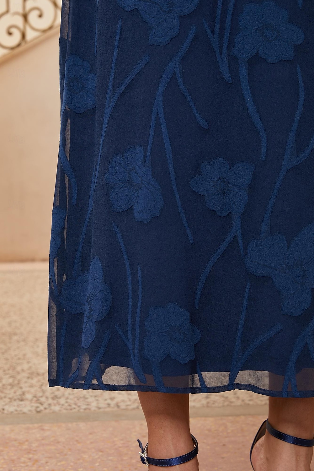Per donna Linea ad A Abito da Cocktail Abito da invitata a nozze Lunghezza alla caviglia Girocollo Manica a Cappuccio Manica illusione Vita a camicetta Elegante Casual Quotidiano Semi-Formale con del 2026 a $89.99 –P9