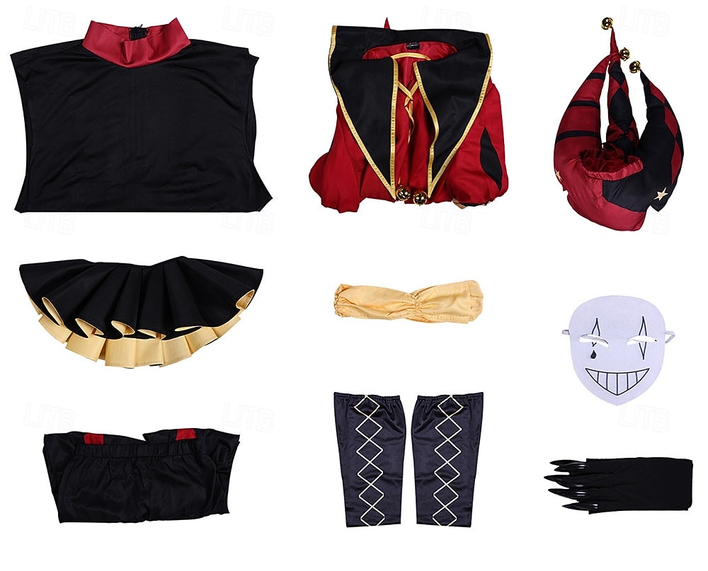 Horror Circus Clown Jester Fancy Costume Cosplay  Video Game Costumes for Adults' Men's Halloween Carnival Performance Comic Con Anime Expo 2026 - $116.99 –P3