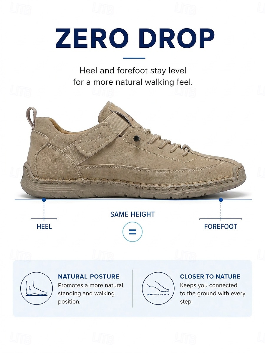 Women's Khaki Wide Width Comfort Walking Shoes – Extra Wide Toe Box Casual Sneakers with Soft Leather Upper & Flexible Non-Slip Sole for Travel, Outdoor and Everyday Wear 2026 - $46.99 –P4