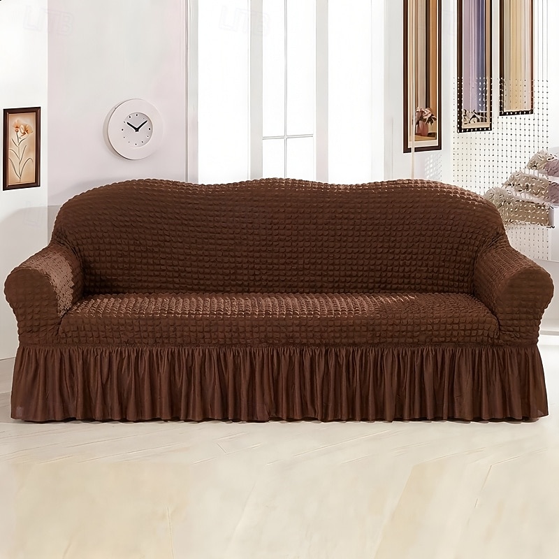 Country Style 3D Stretch Sofa Cover with Skirt, Washable Elastic Couch Slipcover for 1/2/3/4 Seater, Fitted Furniture Protector 2026 - $47.99 –P14