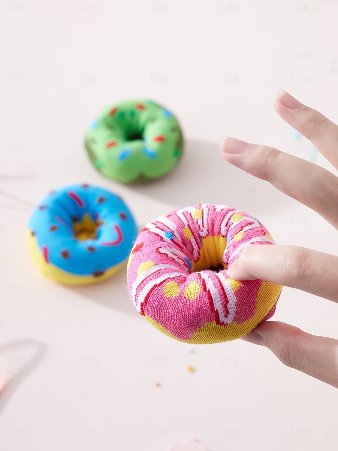 3 Pairs Novelty Donut Socks for Women Men, Funny Colorful Doughnut Patterned Cotton Crew Socks, Unique Foodie Gifts for Birthday Christmas, Creative Gag Gift for Donut Lovers, Stocking Stuffer 2026 - $17.99 –P11