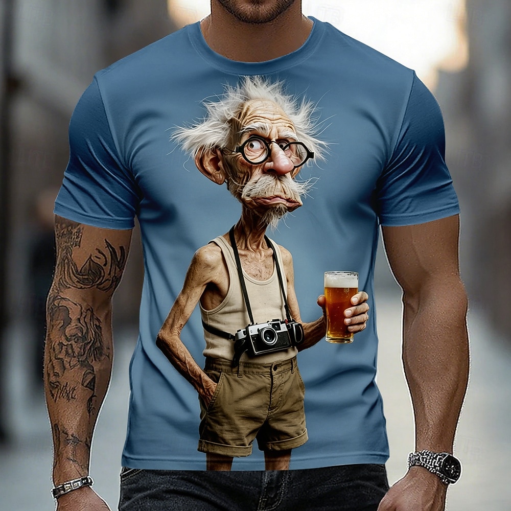 Bărbați 3D Print #D Tricou Manșon scurt Tricou Tipărire 3D Stil Nautic Cămașă Exagerat Designer Zilnic Club Petrecere Albastru piscină 1 2 Vară Primăvară Toate Sezoanele Îmbrăcăminte S M L XL XXL XXXL 2026 - $8.49 –P3