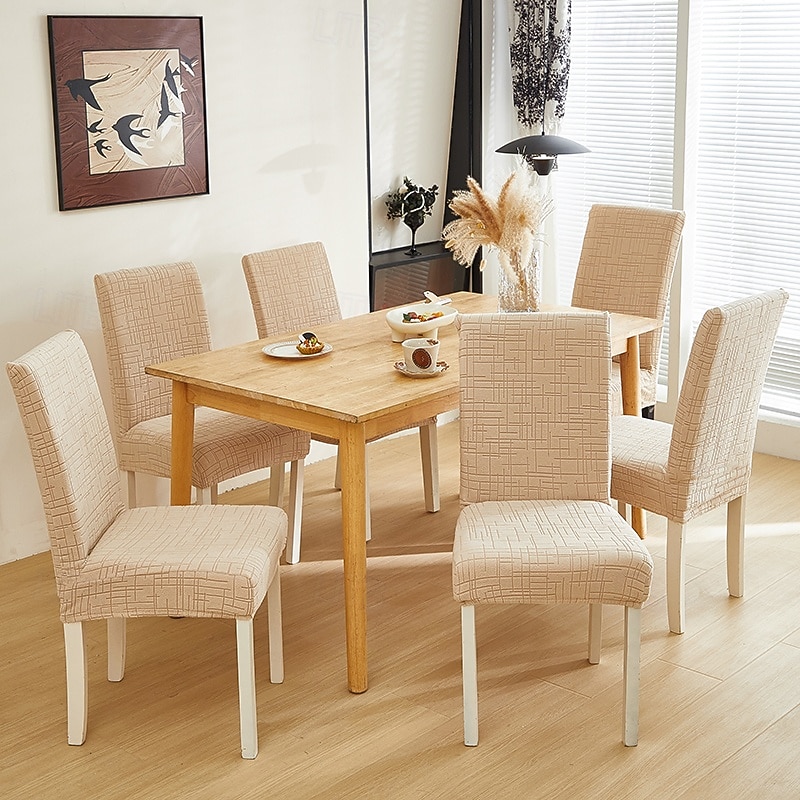 Polar Fleece Fabric Dining Chair Cover, Stretch Elastic Chair Slipcover for Home Hotel, Washable Removable Soft Seat Protector 2026 - $15.49 –P7