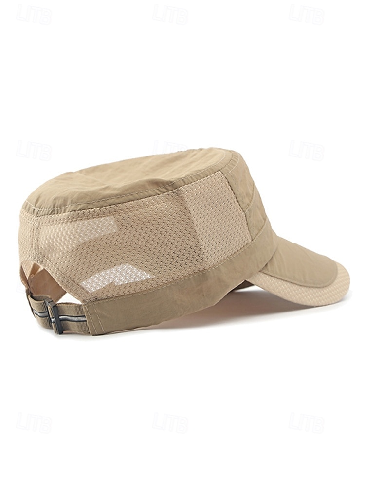 Gorra militar de malla transpirable para hombre, de secado rápido, de poliéster, ajustable, para actividades al aire libre, verano, pesca, senderismo, viajes, golf, varios colores. 2026 - $14.99 –P9