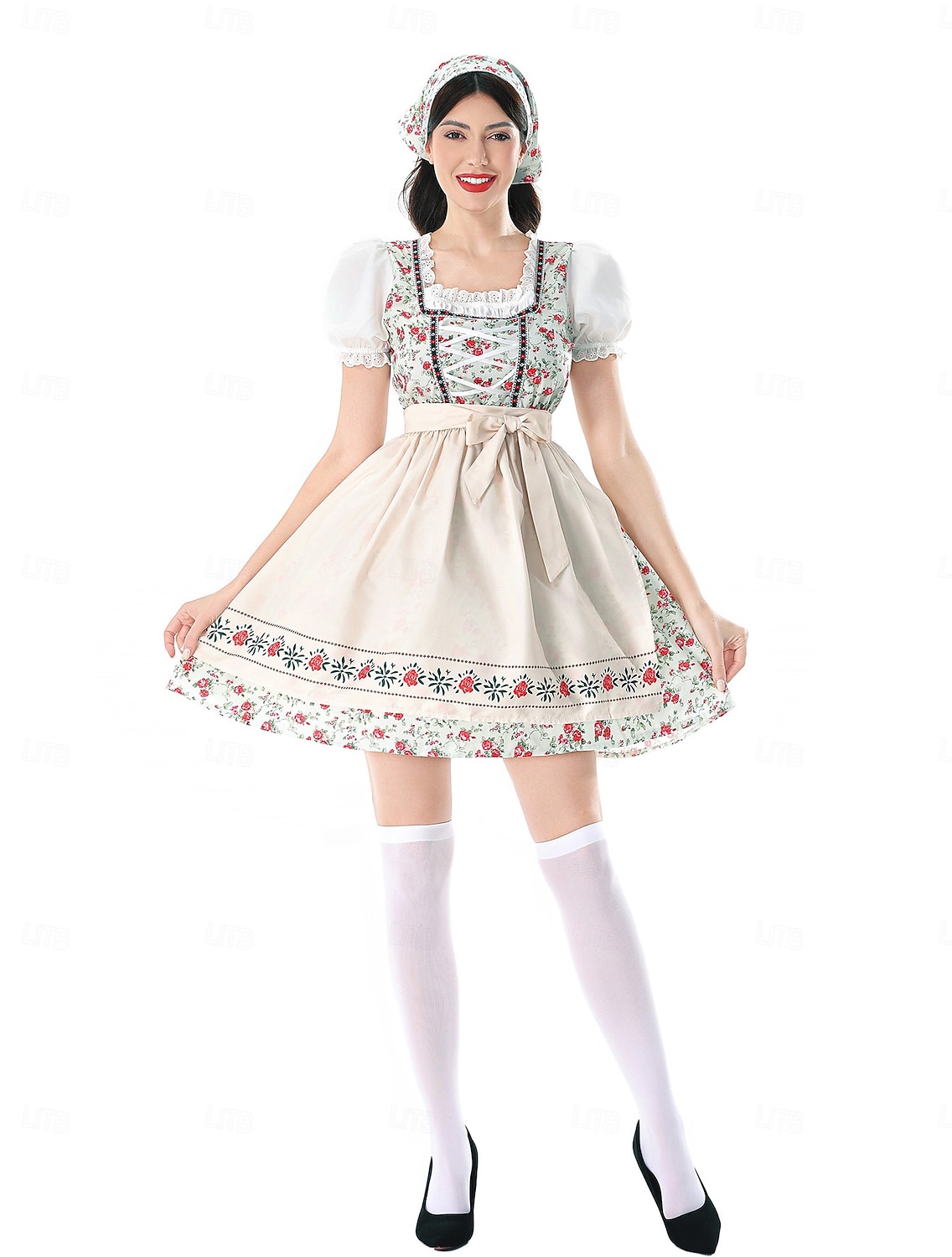 Oktoberfest Dirndl Dress Dirndl Set Mini Length Maid Bavarian German Munich Wiesn Women's Carnival Beer Festival Traditional Style Cloth 2026 - $69.99 –P10