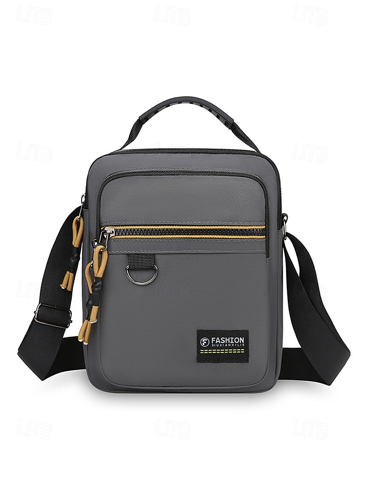 Męska torba listonoszka typu crossbody, lekka, poliestrowa torba na ramię, wielokieszeniowa, torba podróżna na co dzień, do pracy, na zakupy, na wakacje, do pracy na świeżym powietrzu, na co dzień, w 2026 - $11.99 –P3