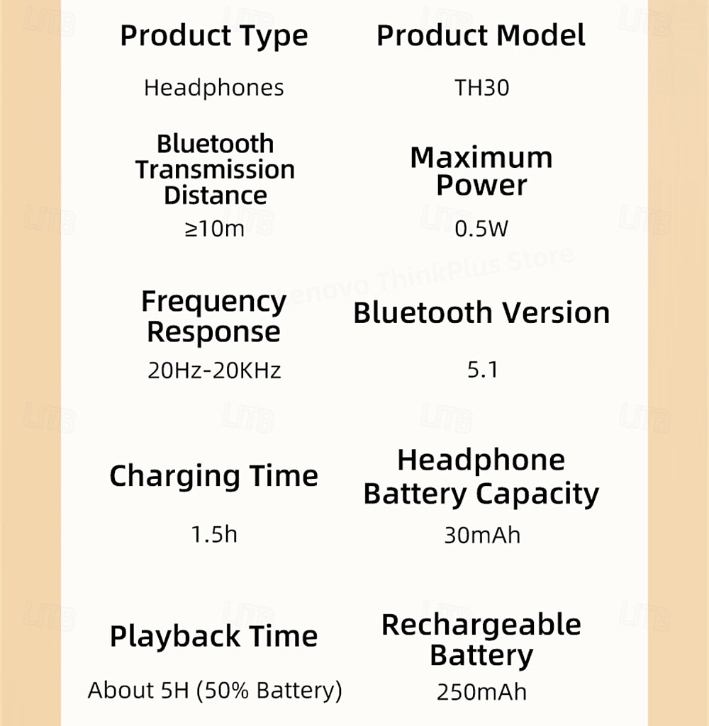 Lenovo Noise Cancelling Headphones Over Ear, Hi-Fi Stereo Wireless Bluetooth Headset, Foldable & Comfortable Design with Built-in Mic for Travel, Home Office, PC, Smartphone 2026 - $28.99 –P18