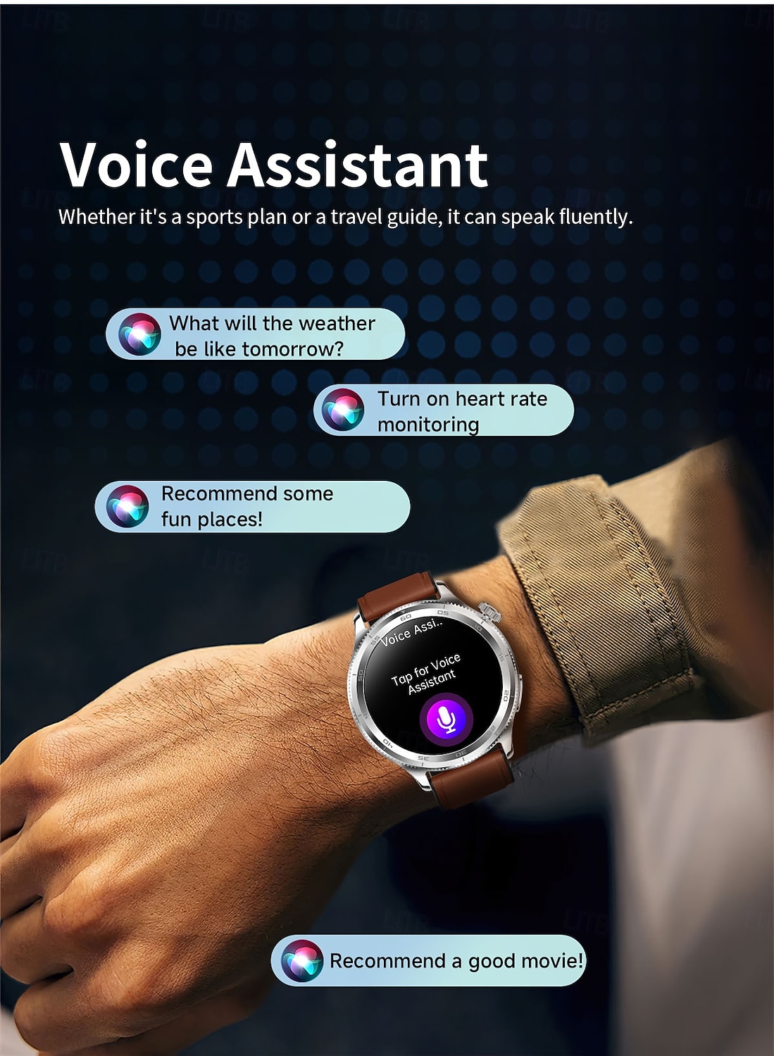 Smart Watch for Men (Answer/Make Calls), 1.39" Round HD Touch Screen Fitness Tracker with Heart Rate Sleep SpO2 Monitor, IP68 Waterproof Activity Tracker, Business Smartwatch for Android iOS 2026 - $86.99 –P17