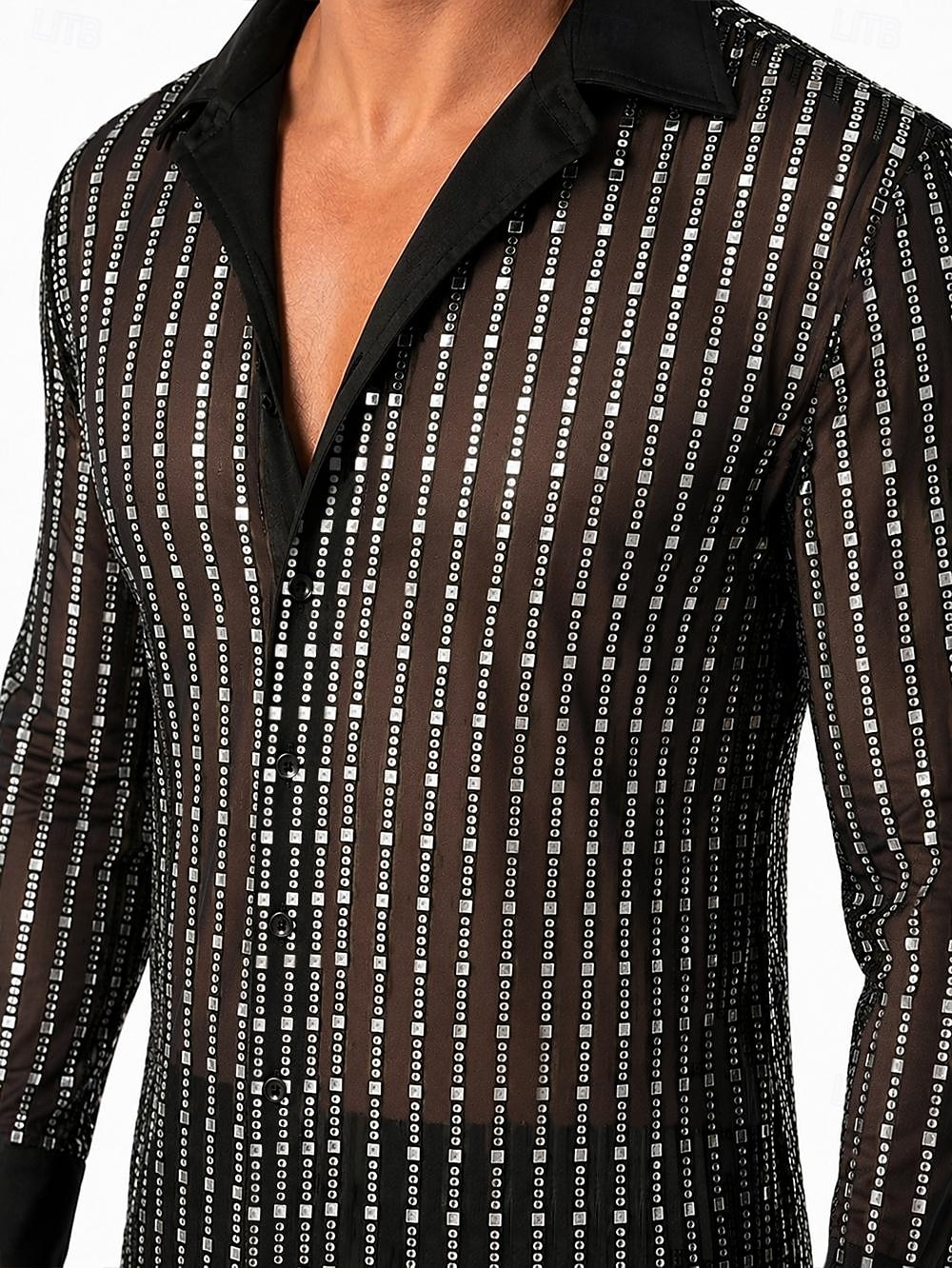 Retrò Vintage Anni '70 Anni '80 T-shirt Hippie Disco Paillettes Metallico Lucido Costume Per uomo Costume di Carnevale Natale Halloween Carnevale Feste Parata dell'Orgoglio Mese dell'orgoglio Adulti del 2026 a $24.99 –P3