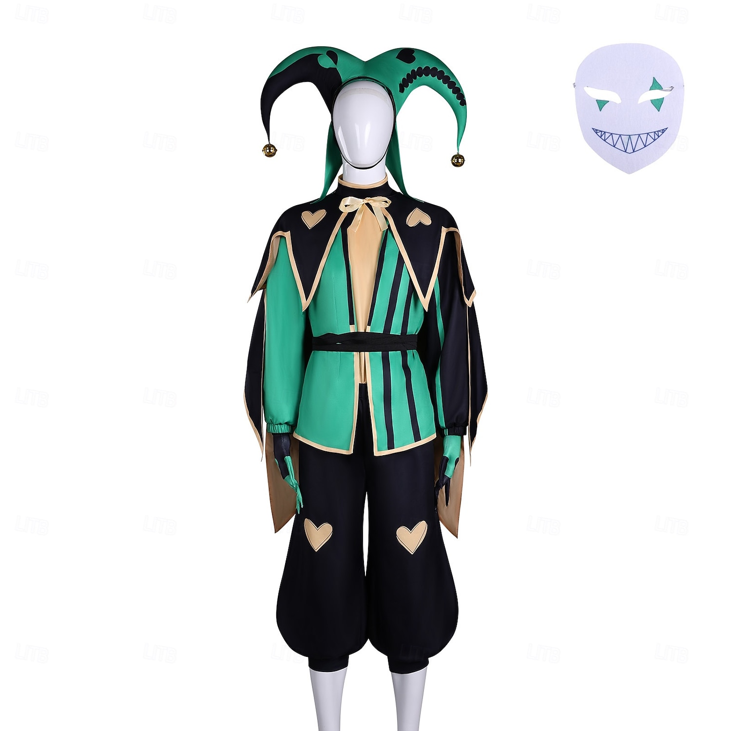 Horror Circus Clown Jester Fancy Costume Cosplay  Video Game Costumes for Adults' Men's Halloween Carnival Performance Comic Con Anime Expo 2026 - $116.99 –P6
