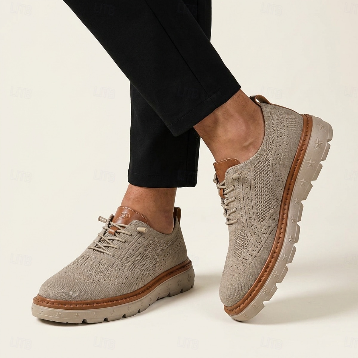 Sneakers casual da uomo in maglia: scarpe comode e traspiranti con lacci, calzature eleganti e casual ideali per passeggiate in città, viaggi e per tutti i giorni. del 2026 a $42.99 –P4