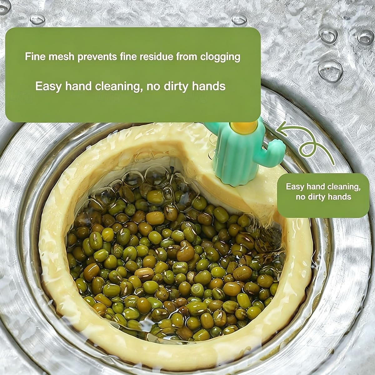 2 Pack Cactus Kitchen Sink Strainer, Anti-Clogging Drain Filter Basket, Cute Sink Stopper Food Catcher with Easy-Lift Handle, Universal Sink Residue Filter for Kitchen & Bathroom Sinks 2026 - $8.99 –P6