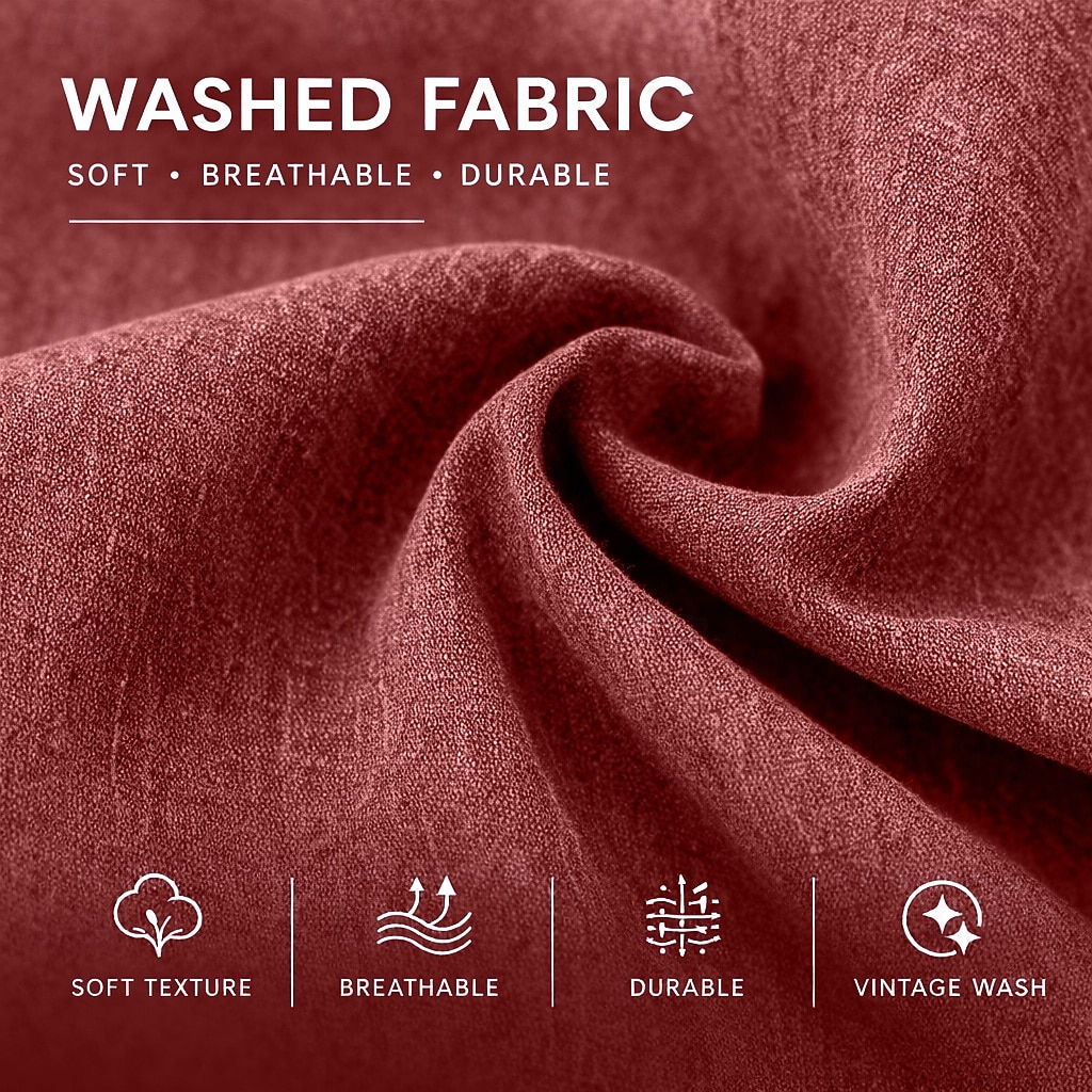 camicia da uomo softfade™ camicia casual camicia da lavoro camicia western camicia con bottoni capo tinto blu nero rosso verde manica lunga camicia semplice colletto casual quotidiano tasca frontale abbigliamento cotone del 2026 a $32.99 –P6