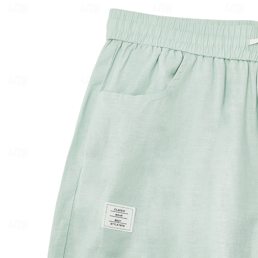 Per uomo Pantaloni di Lino Pantaloni Pantaloni Estivi Pantaloni Larghi Coulisse Elastico in vita Gamba Dritta Semplice Leggero Traspirante Lunghezza intera Casuale Quotidiano All'aperto Vacanza Moda del 2026 a $45.99 –P3