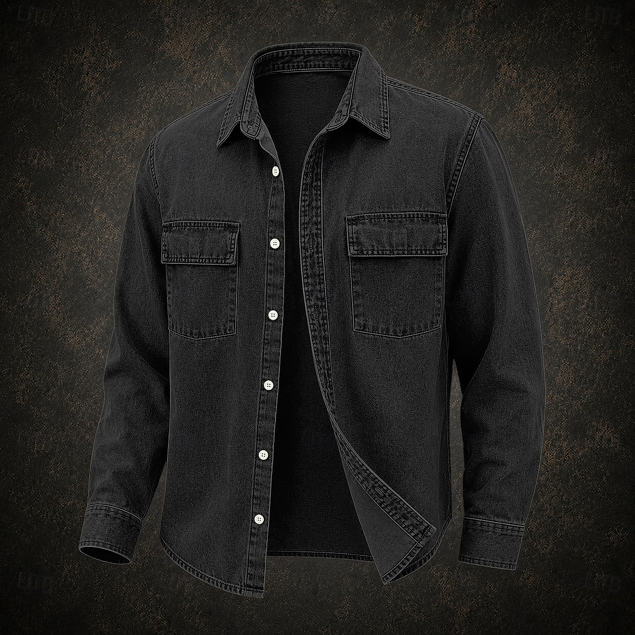 camicia da uomo softfade™ camicia casual camicia in denim camicia acid wash capo tinto manica lunga camicia semplice colletto casual quotidiano tasca frontale abbigliamento elegante vintage moda del 2026 a $33.99 –P9
