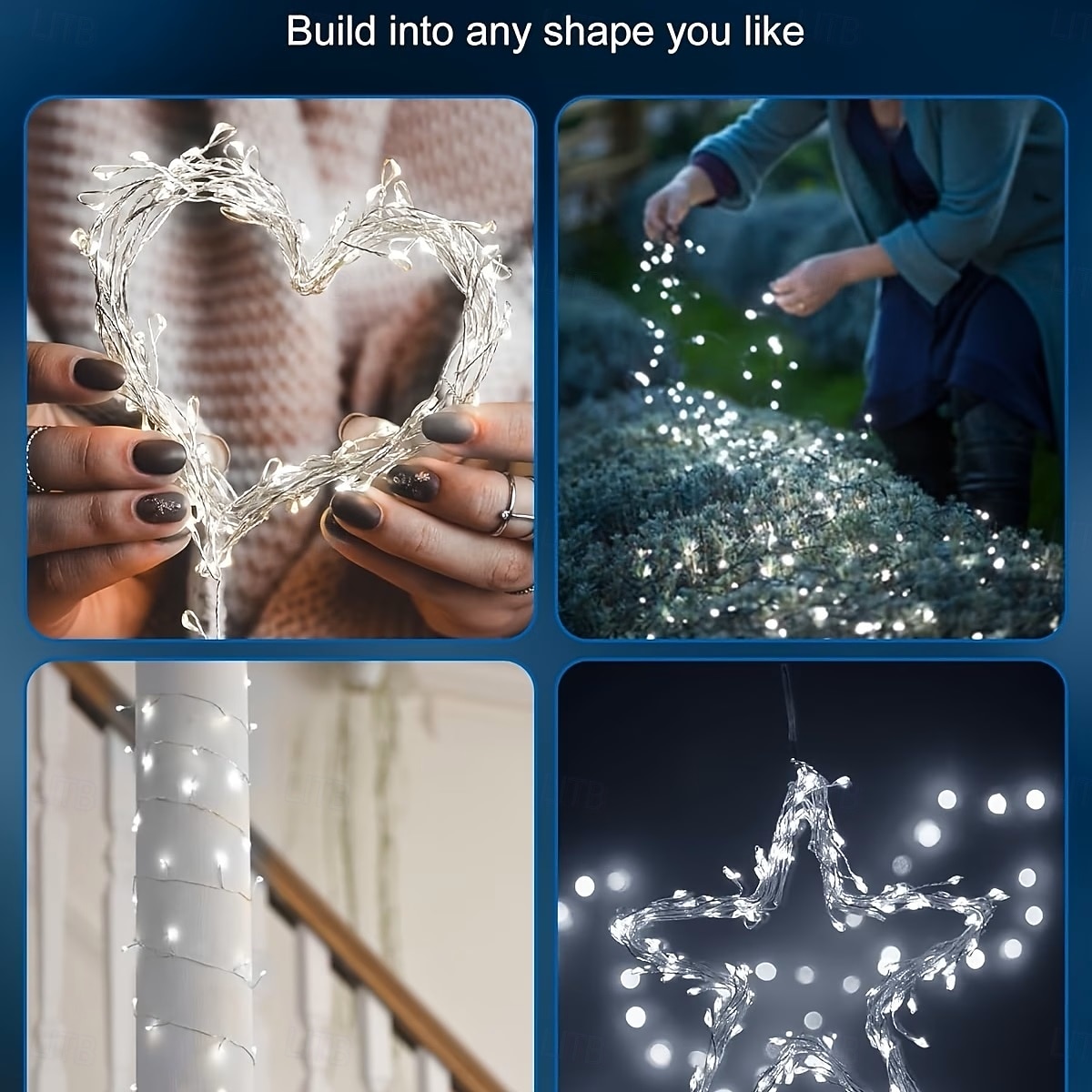 Solar Fairy String Lights 6m 200 LED Firecracker-Shaped Light String with 8 Flashing Modes for Garden Parties Outdoor Lighting Wedding Patio Decoration 2026 - $25.99 –P18