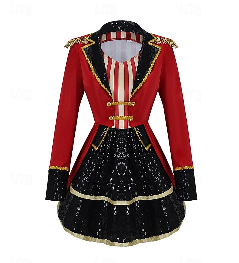 Costume de Carnaval Robe Costume élégant Veste de cirque Cirque Monsieur Loyal Cosplay Adulte Femmes Halloween Soirée Performance Se déguiser de 2026 ? $69.99 –P4