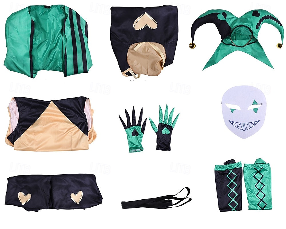 Horror Circus Clown Jester Fancy Costume Cosplay  Video Game Costumes for Adults' Men's Halloween Carnival Performance Comic Con Anime Expo 2026 - $116.99 –P5