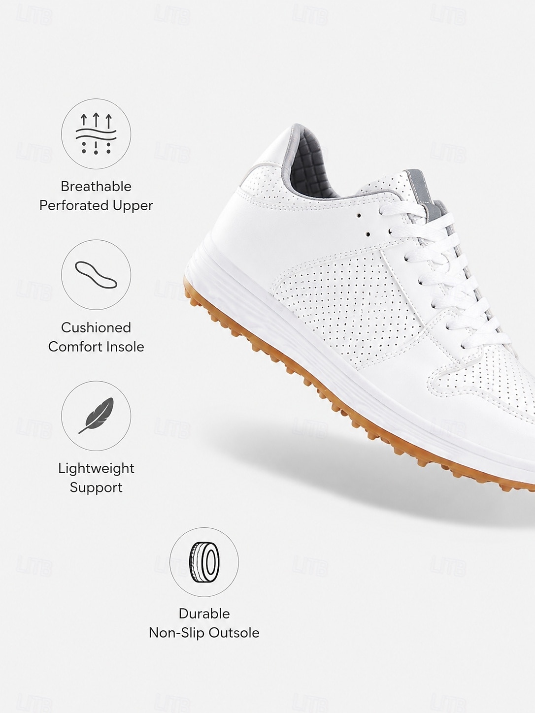 calçados esportivos brancos para golfe femininos – tênis respiráveis para golfe profissional, campos de treinamento e competições de fim de semana de 2026 por $54.99 –P1