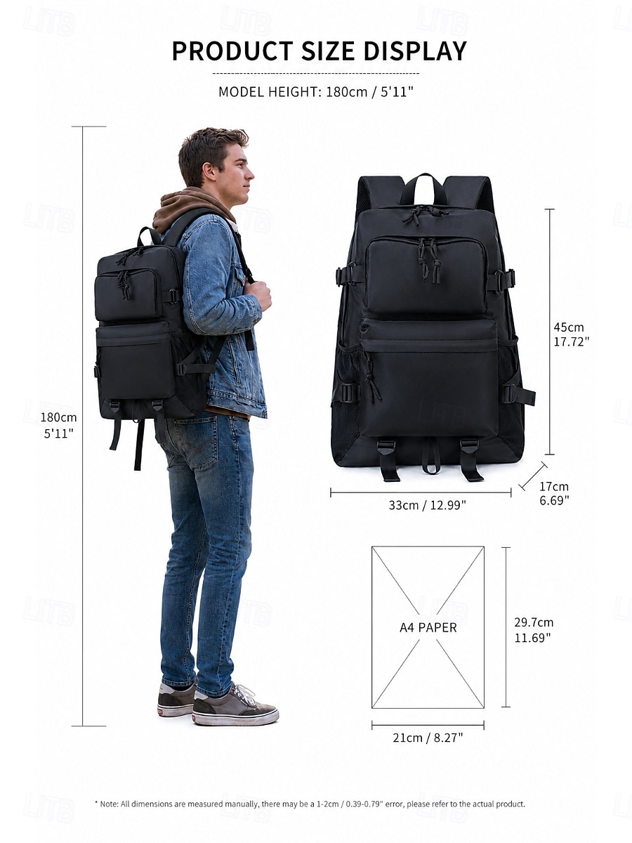Large Capacity Grey College Backpack for Students - Multi-pocket University School Bag fits 15.6 inch Laptop - Water-resistant Trendy Rucksack 2026 - $32.99 –P3