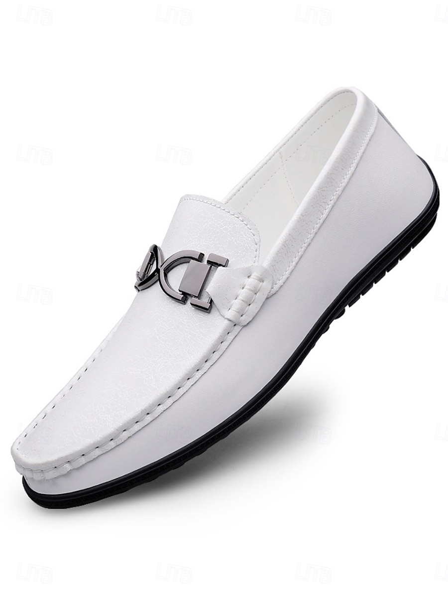 Men's Island & Cruise White Loafers, Slip-On Casual Driving Shoes, Lightweight Vacation Shoes for Deck, Resort, Summer Travel 2026 - $54.99 –P7