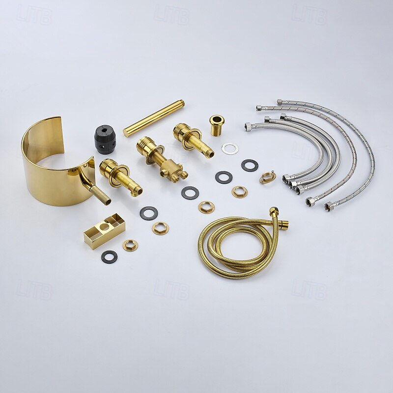 Bathtub Faucet - Retro Vintage Electroplated Roman Tub Ceramic Valve Bath Shower Mixer Taps 2026 - $594.29 –P2
