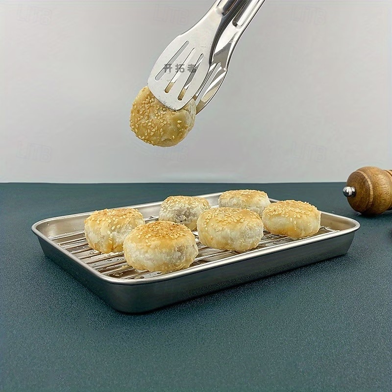 Stainless Steel Baking Sheet Pan with Rack, Heavy Duty Roasting Tray for Oven, Grill & Broiler, Dishwasher Safe Bakeware for Cookies, Bacon, Chicken, Turkey & Vegetables 2026 - $15.99 –P4