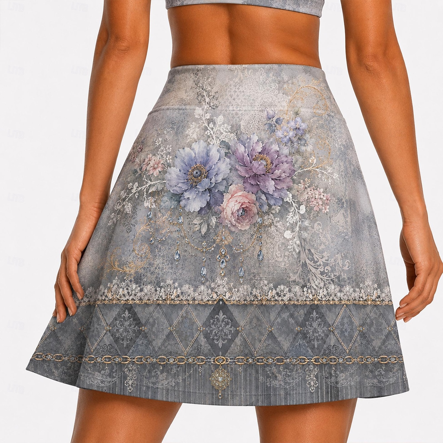 Women's Patchwork Cycling Skort Skirt Bike Skirt Slim Fit Sports Sunscreen UV Resistant 3D Pad Fast Dry Dark Gray Clothing Apparel Bike Wear 2026 - $28.99 –P2