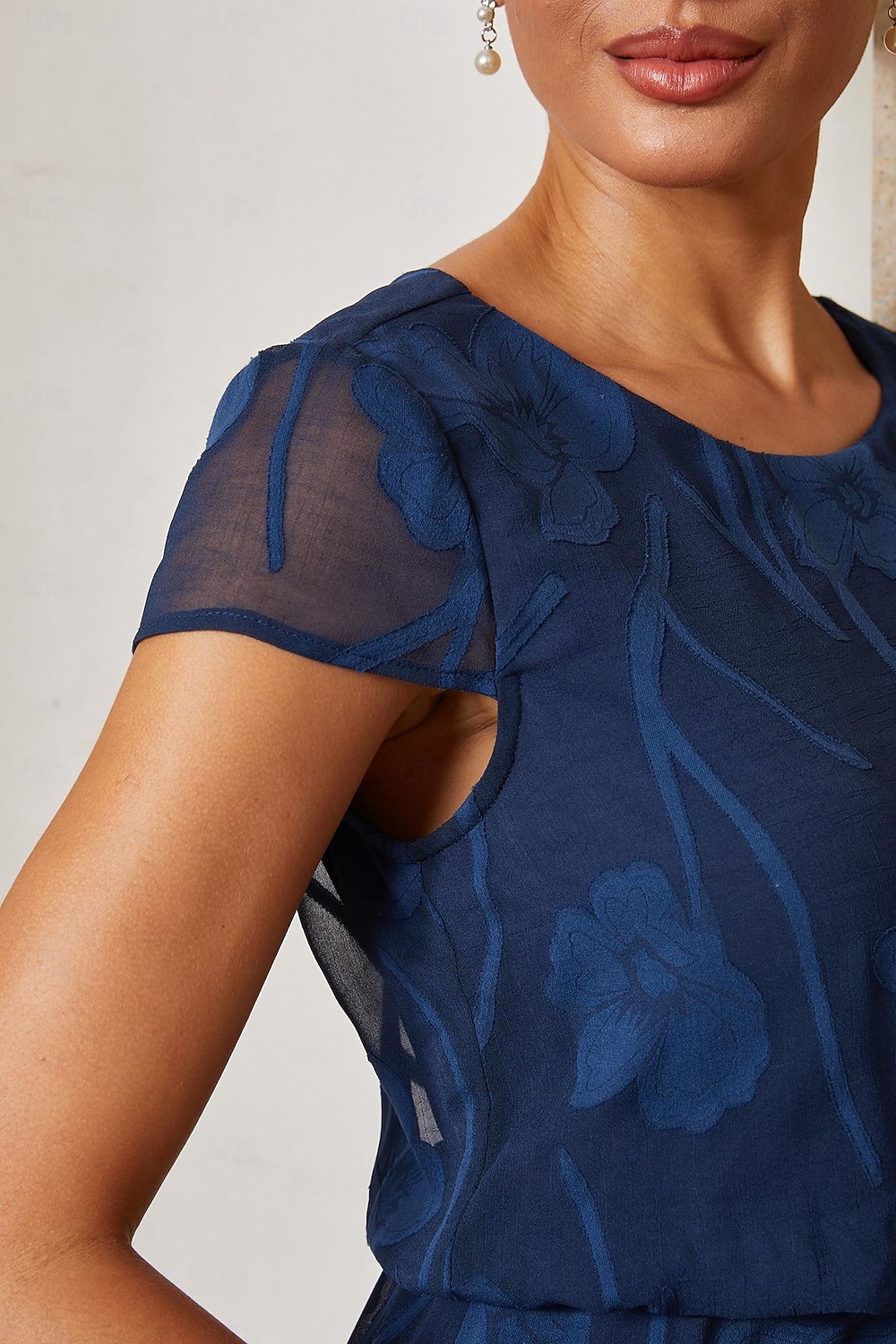 Per donna Linea ad A Abito da Cocktail Abito da invitata a nozze Lunghezza alla caviglia Girocollo Manica a Cappuccio Manica illusione Vita a camicetta Elegante Casual Quotidiano Semi-Formale con del 2026 a $89.99 –P8
