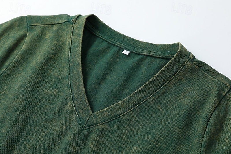 T-shirt da donna softfade™ 100% cotone - maglietta vintage di qualità a maniche corte con scollo a V del 2026 a $21.99 –P10