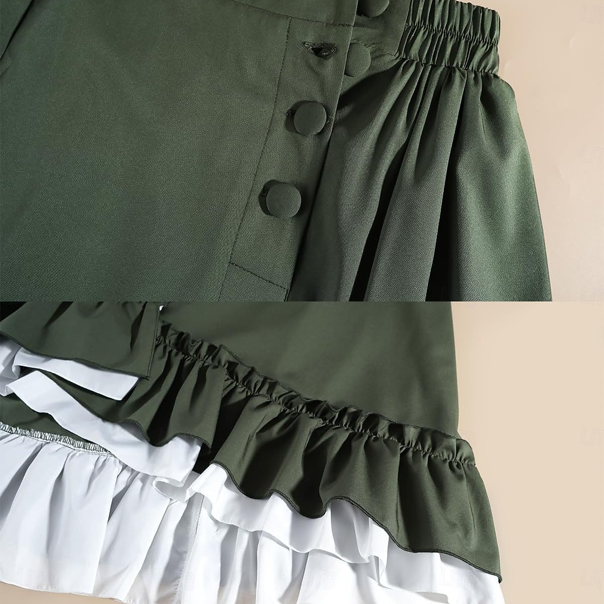 Setti Retro / vintage Renessanssi Cottagecore Epäsymmetrinen Nilkkapituinen Hameet Pusero / hame Pitkähihainen Lempeä nainen Naamiaispuku Naisten Fantasia Karnevaali Juhla Renessanssin messut Aikuiset 2026 - $92.99 –P4