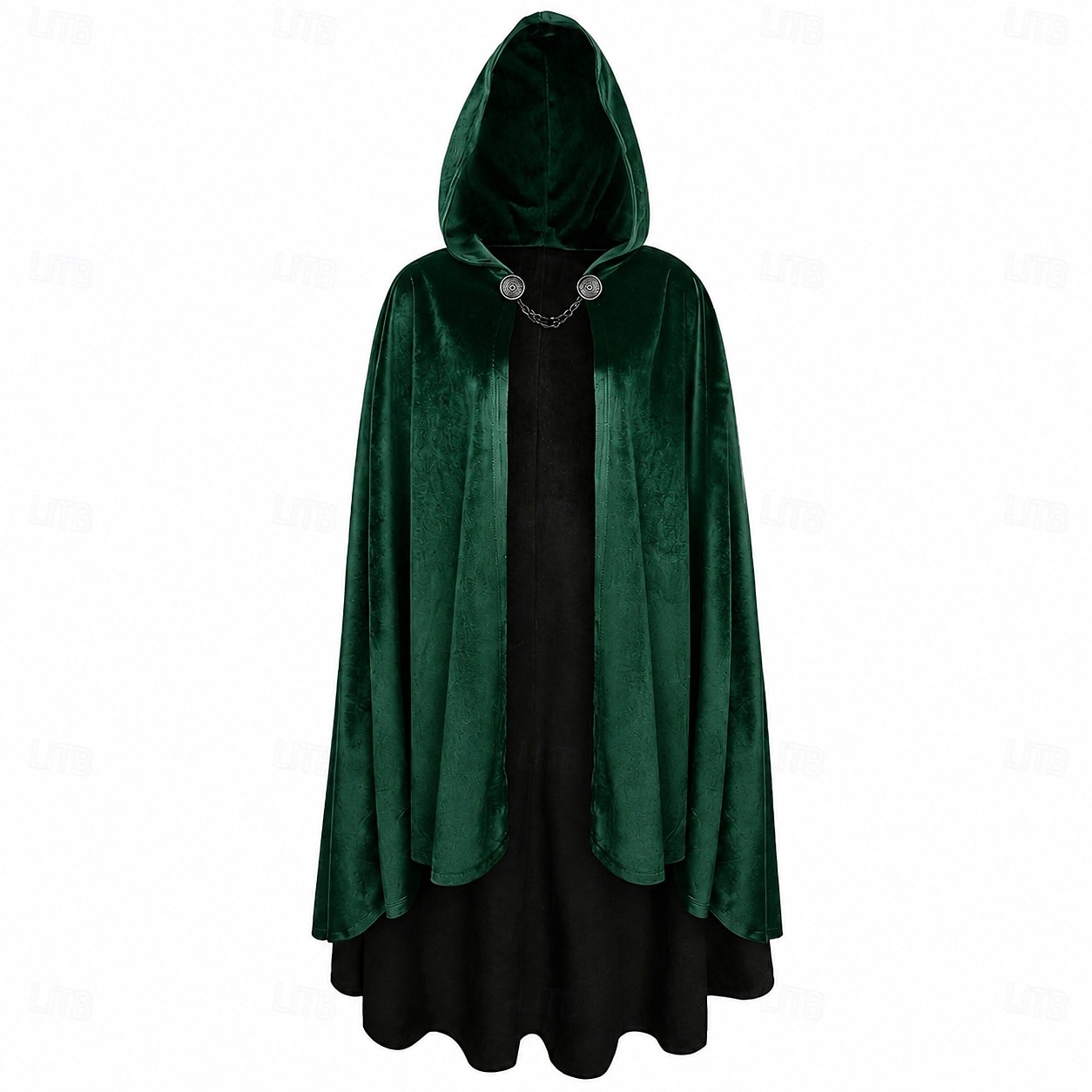 Retro / vintage Kostymer i middelalderstil Renessanse Kappe Trollmann / heks Vampyrer Alv Trollmann Kostyme Herre fantasi Halloween Karneval Maskerade Renessansemesse LARP Voksne 2026 - $45.99 –P8