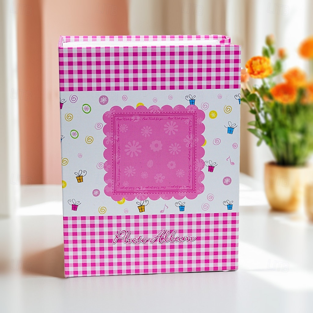 6-Inch Photo Album with 200 Pockets, Colorful Plaid Cover Photo Book, Large Capacity Picture Storage Album for Family Memories, Kids Photos, Travel Pictures and Baby Photos, Cute Scrapbook Style Album 2026 - $11.99 –P2