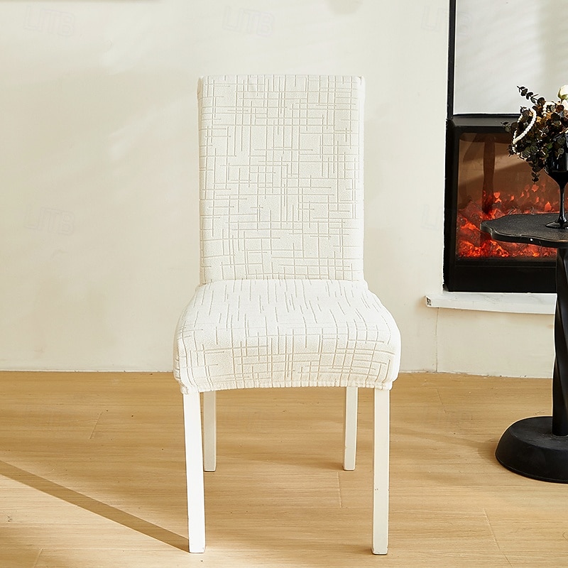 Polar Fleece Fabric Dining Chair Cover, Stretch Elastic Chair Slipcover for Home Hotel, Washable Removable Soft Seat Protector 2026 - $15.49 –P3