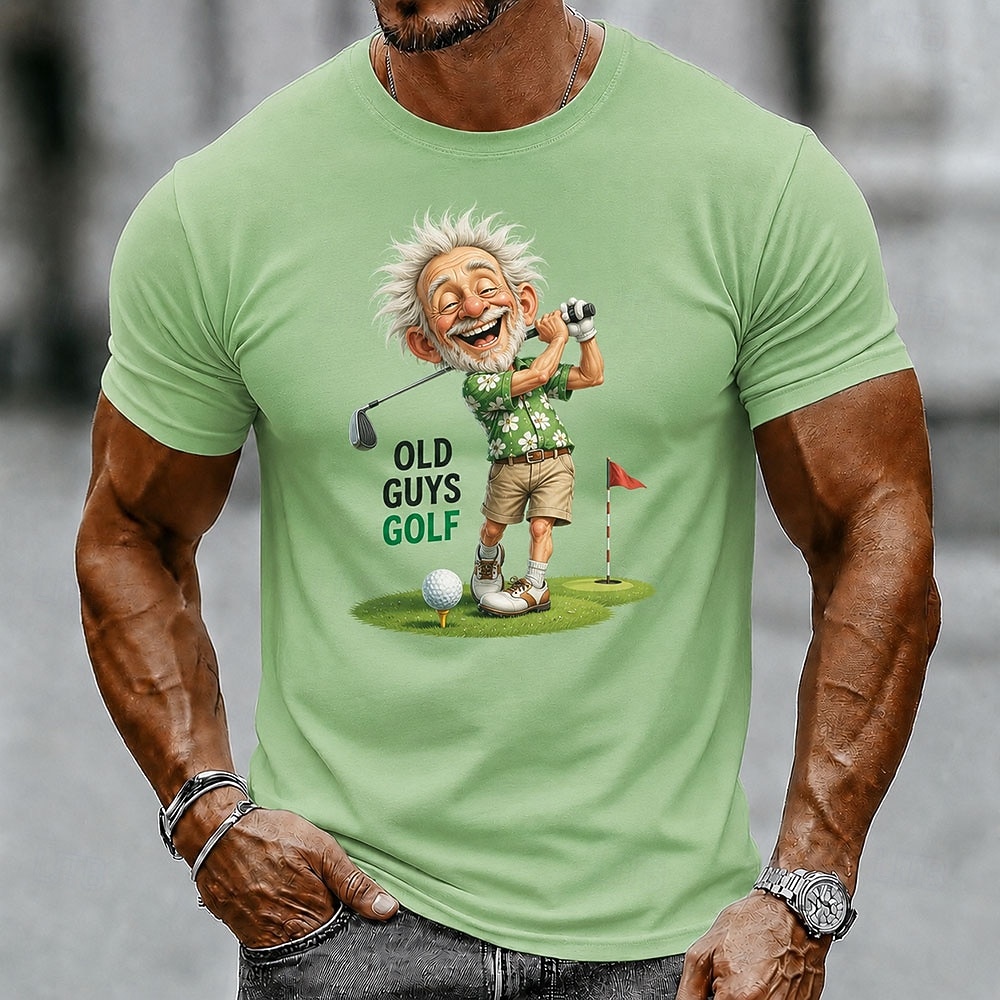 Herren Gitarre Alter Mann T Shirt Kurzarm T-Shirt 3D-Druck Rundhalsausschnitt Hemd Lustig Lässig Täglich Straße Blau Gelb Purpur Sommer Frühling Bekleidung S M L XL 2XL 3XL 2026 - $19.99 –P4