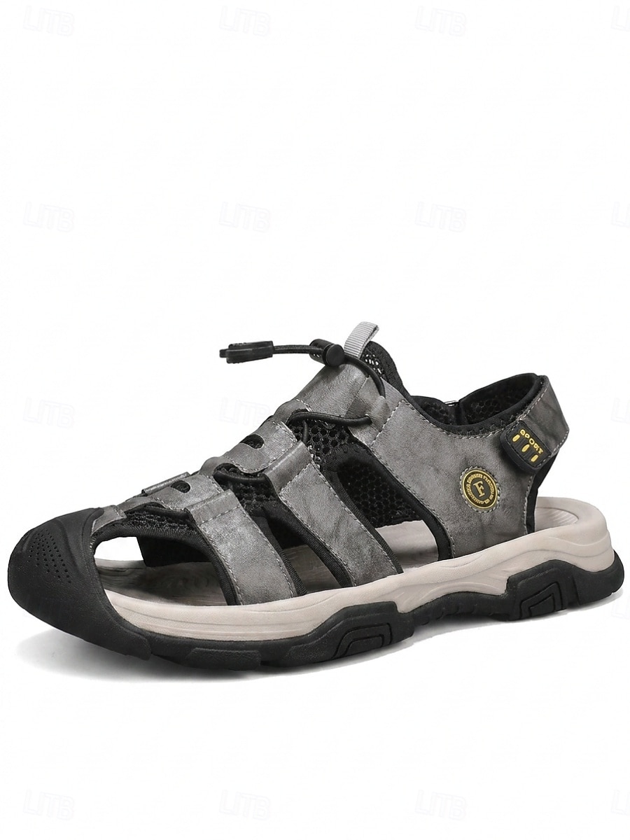 Men's Beach Vacation Fisherman Sandals, Adjustable Strap Outdoor Walking Shoes, Comfortable Non-Slip Sandals for Resort, Seaside, Travel 2026 - $46.99 –P6