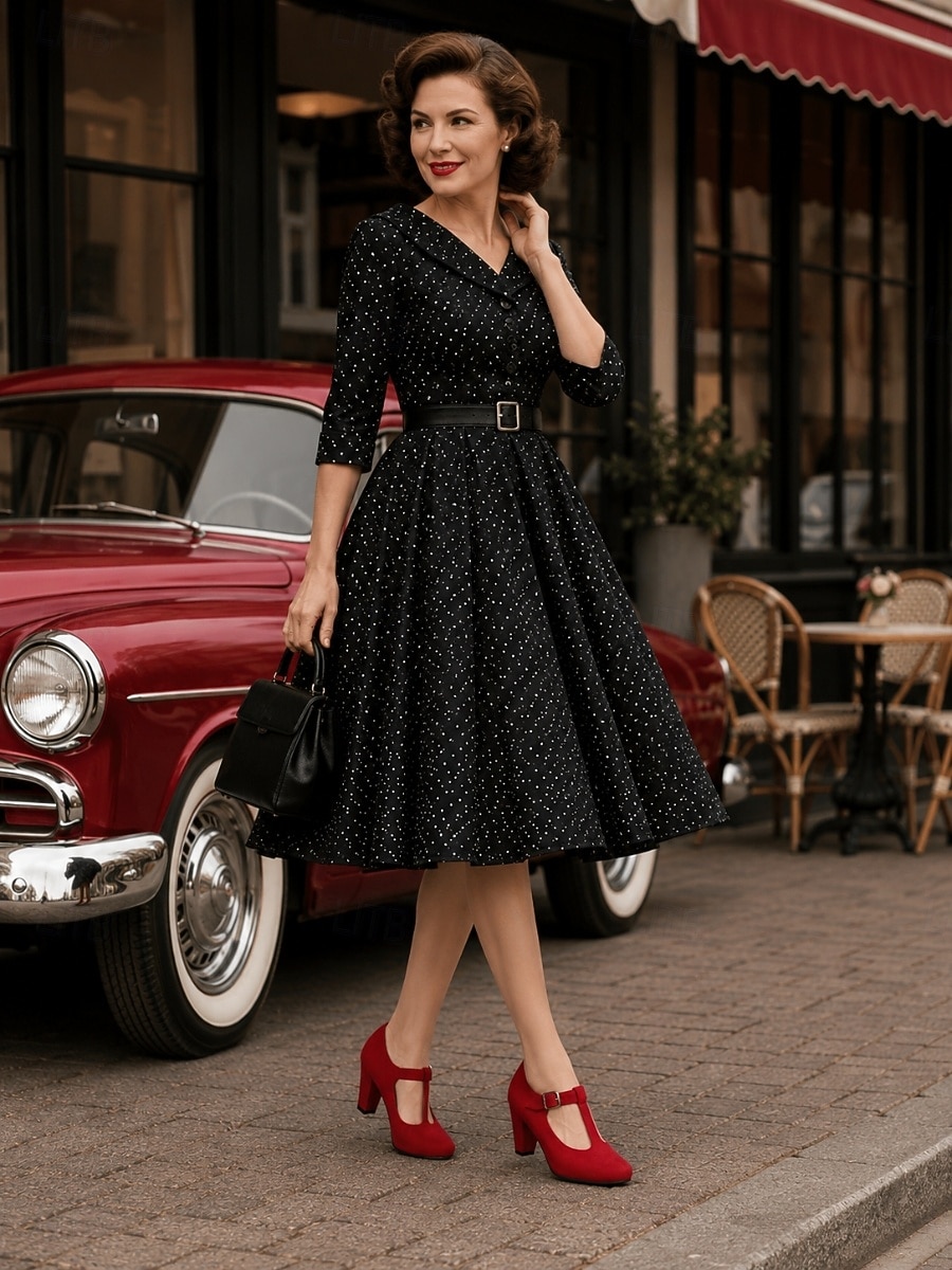 denim dress what shoes Women's Pleated Waist Shirt Medium Wash / L Item # D03180MW Promo Inclusion Color:Pink salt printed Journee Women's Jessly Dress