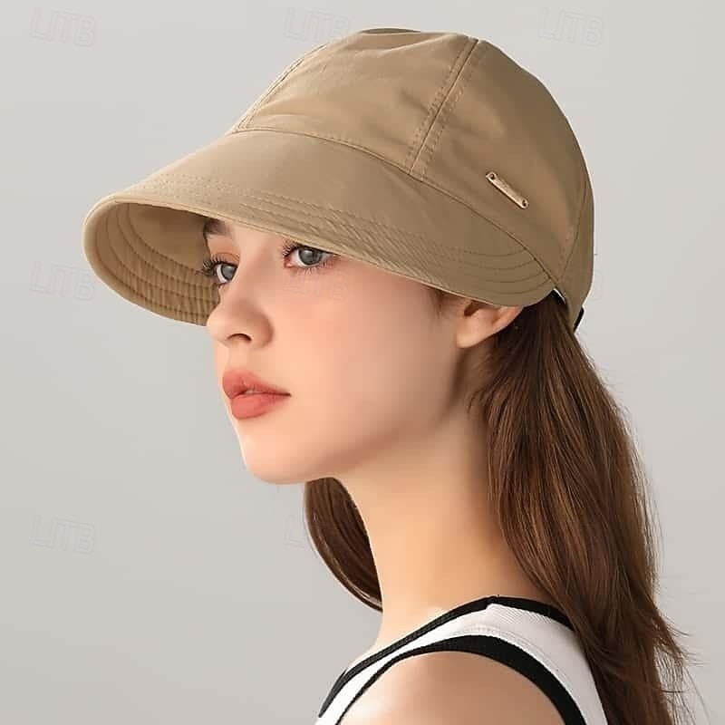 Damen-Sonnenhut mit breiter Krempe – UPF 50+, offene Kappe für Pferdeschwänze, Golf und Strand 2026 - $6.99 –P5