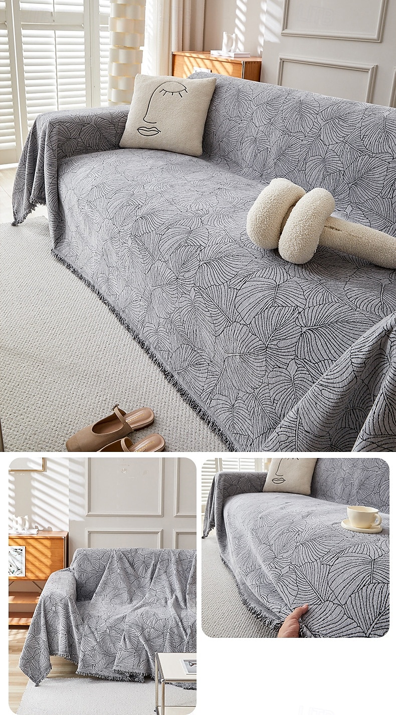 Sofa Cover Blanket One Piece Couch Cover Anti Cat Scratch Herringbone Sofa Slipcover Full Coverage Furniture Protector Washable Sofa Throw for Living Room 2026 - $7.99 –P8