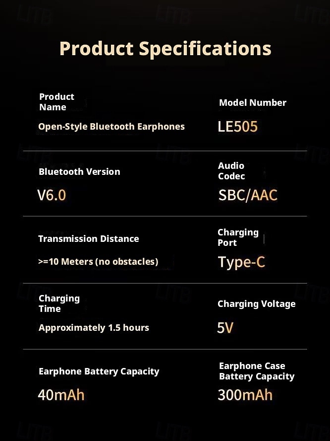 Lenovo LE505 Open Ear Wireless Headphones, Bluetooth 6.0 Air Conduction Earbuds, 360 ACS Panoramic Sound & Dolby Atmos, ENC Noise Canceling Mic, Waterproof Sport Earphones for Android iOS 2026 - $38.99 –P13