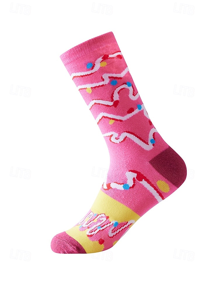 3 Pairs Novelty Donut Socks for Women Men, Funny Colorful Doughnut Patterned Cotton Crew Socks, Unique Foodie Gifts for Birthday Christmas, Creative Gag Gift for Donut Lovers, Stocking Stuffer 2026 - $17.99 –P4