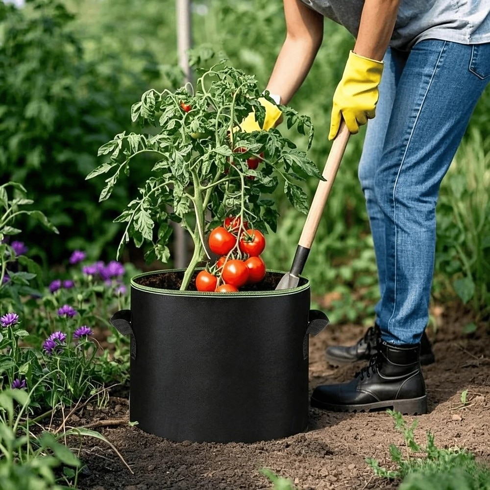 10-pack odlingspåsar på 23 liter, kraftiga förtjockade odlingspåsar av non-woven-tyg med förstärkta handtag, andningsbara filtkrukor för grönsaker, blommor, örter, frukt, plantskola 2026 - $35.99 –P3