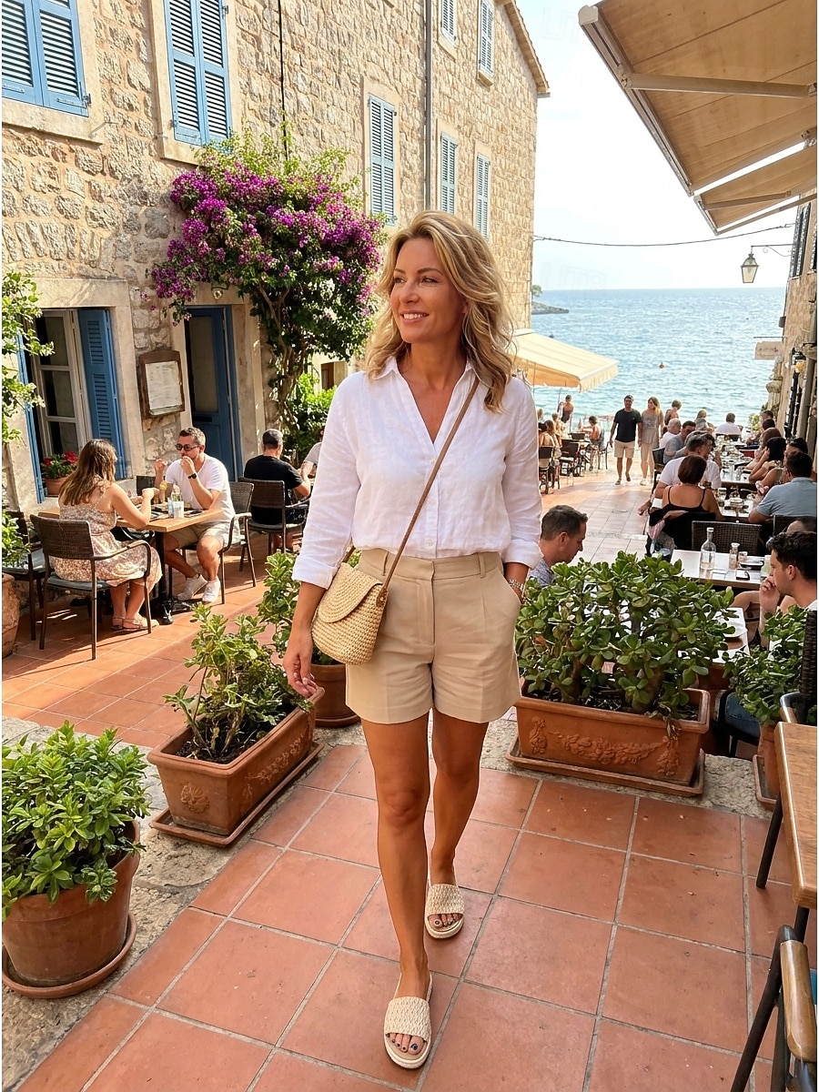 Sandale damă din rafie țesută - sandale plate din paie, cu vârful deschis, stil boho, pentru vacanța de vară la plajă, sandale espadrile naturale 2026 - $26.99 –P4